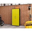Manhattan Comfort Eiffel 2-Piece Engineered Wood Storage Cabinets in Yellow