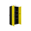 Manhattan Comfort Eiffel 2-Piece Engineered Wood Storage Cabinets in Yellow