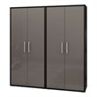 Manhattan Comfort Eiffel 2-Piece Engineered Wood Storage Cabinets in Gray