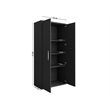 Manhattan Comfort Eiffel 3-Piece Engineered Wood Storage Cabinets in Black