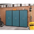 Manhattan Comfort Eiffel 3-Piece Engineered Wood Storage Cabinets in Blue