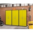 Manhattan Comfort Eiffel 3-Piece Engineered Wood Storage Cabinets in Yellow