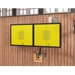 Manhattan Comfort Eiffel 2-Piece Wood Floating Garage Cabinets in Yellow