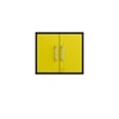 Manhattan Comfort Eiffel 2-Piece Wood Floating Garage Cabinets in Yellow