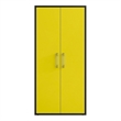Manhattan Comfort Eiffel 4 Shelves Wood Garage Cabinet in Yellow Gloss