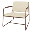 Manhattan Comfort Whythe PU Faux Leather Low Accent Chair 2.0 in Cream