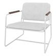Manhattan Comfort Whythe PU Faux Leather Low Accent Chair 2.0 in White