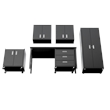 Manhattan Comfort Fortress 6-Piece Metal Garage Set in Charcoal