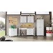 Manhattan Comfort Fortress 6-Piece Metal Garage Set in White