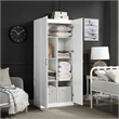 Manhattan Comfort Hopkins Engineered Wood Storage Closet in White