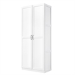 Manhattan Comfort Hopkins Engineered Wood Storage Closet in White