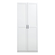 Manhattan Comfort Hopkins Engineered Wood Storage Closet in White