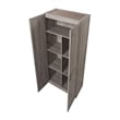 Manhattan Comfort Hopkins Engineered Wood Storage Closet in Gray
