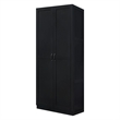 Manhattan Comfort Hopkins Engineered Wood Storage Closet in Black
