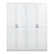 Manhattan Comfort Hopkins 2-Piece Wood Storage Closets in White