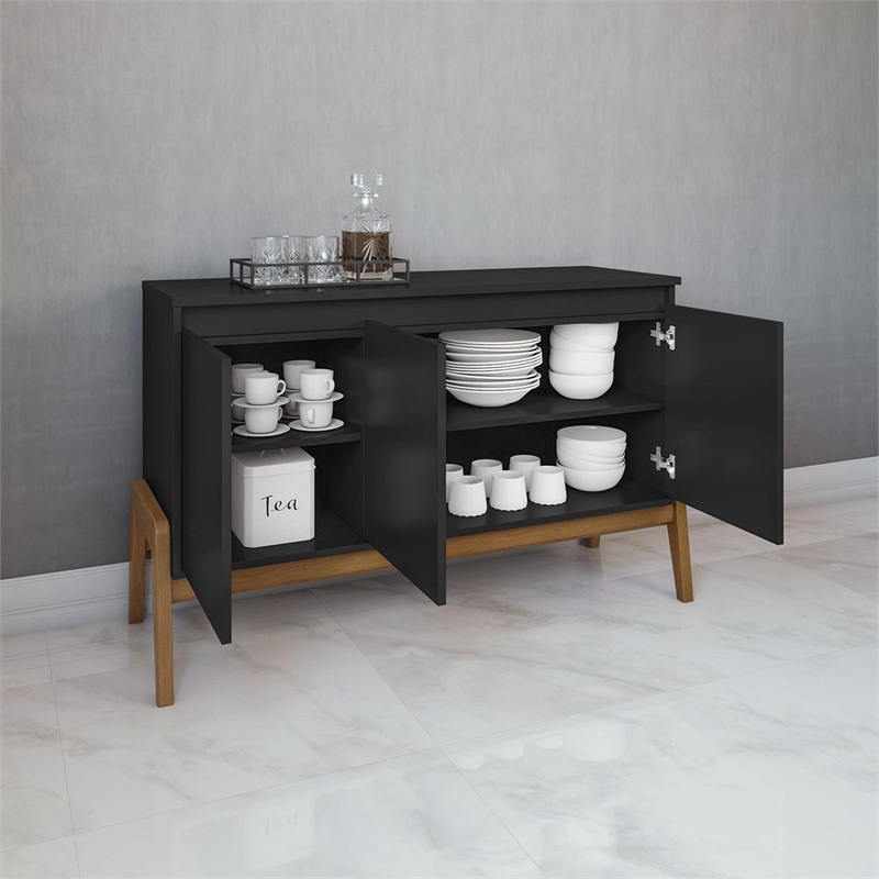 Gales 48.5 Engineered Wood Sideboard in Black