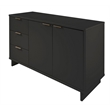 Manhattan Comfort Granville Engineered Wood Sideboard in Dark Gray
