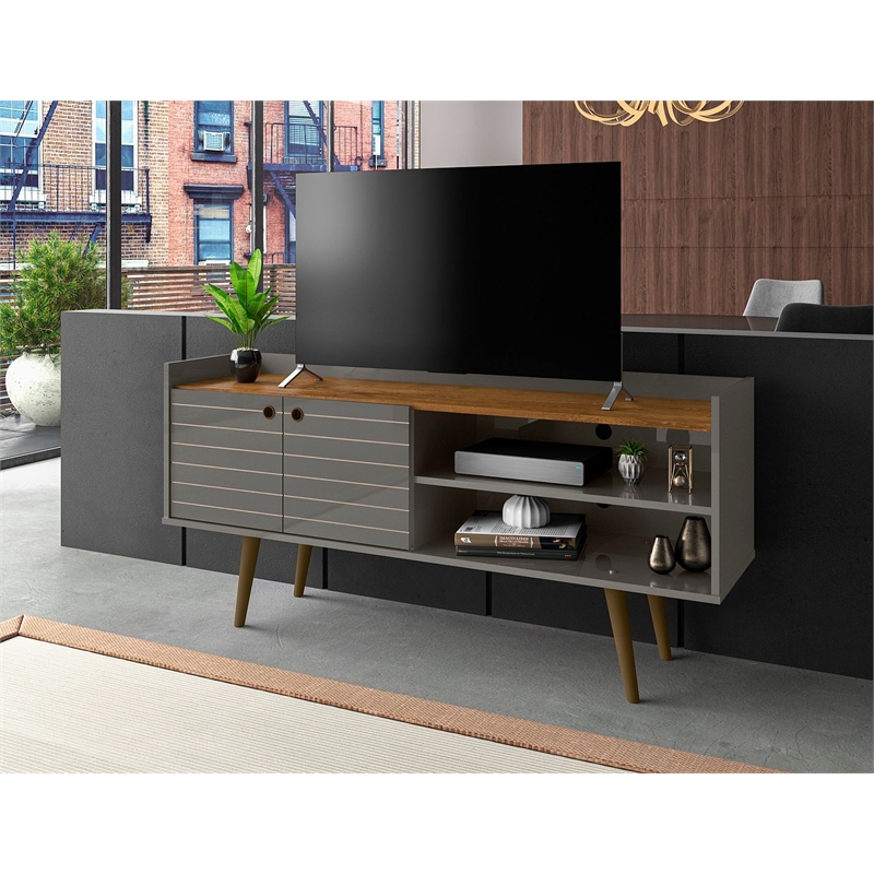 Manhattan Comfort Bogart Wood TV Stand for TVs up to 50