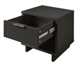 Manhattan Comfort Granville Engineered Wood Nightstand 1.0 in Dark Gray
