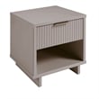 Manhattan Comfort Granville Engineered Wood Nightstand 1.0 in Light Gray
