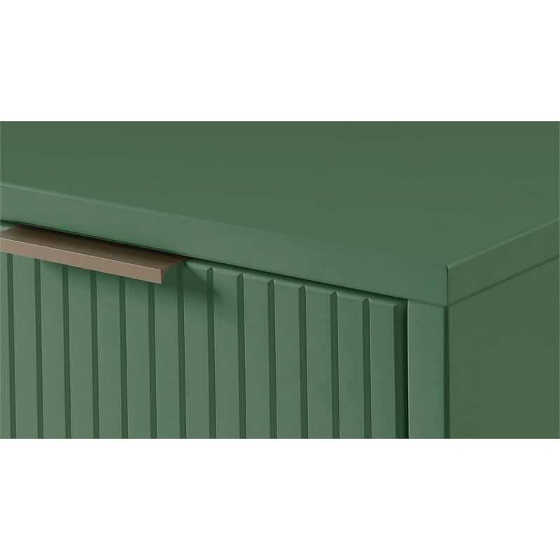 Manhattan Comfort Granville Engineered Wood Nightstand 2.0 in Sage Green