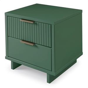 Manhattan Comfort Granville Engineered Wood Nightstand 2.0 in Sage Green