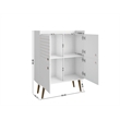 Manhattan Comfort Bogart Engineered Wood Accent Cabinet in White