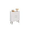 Manhattan Comfort Bogart Engineered Wood Accent Cabinet in White