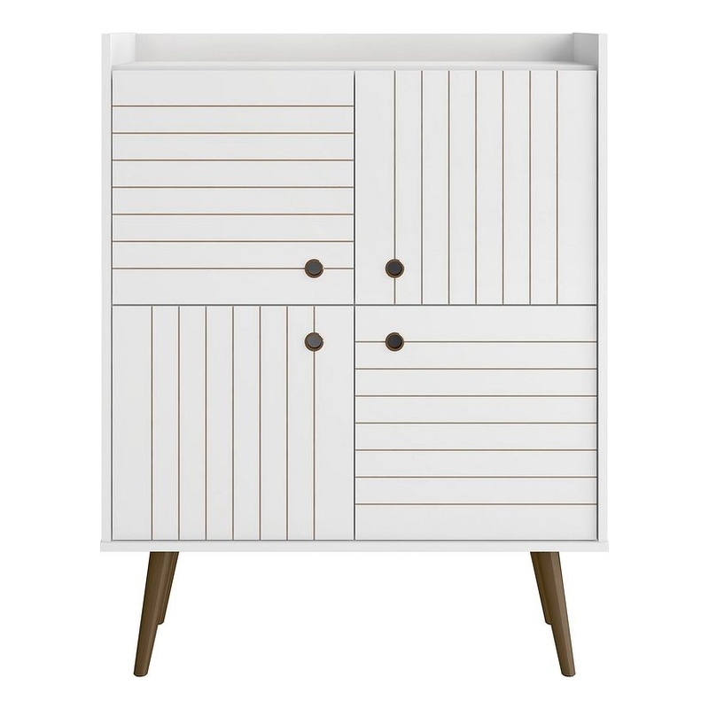 Manhattan Comfort Bogart Engineered Wood Accent Cabinet in White