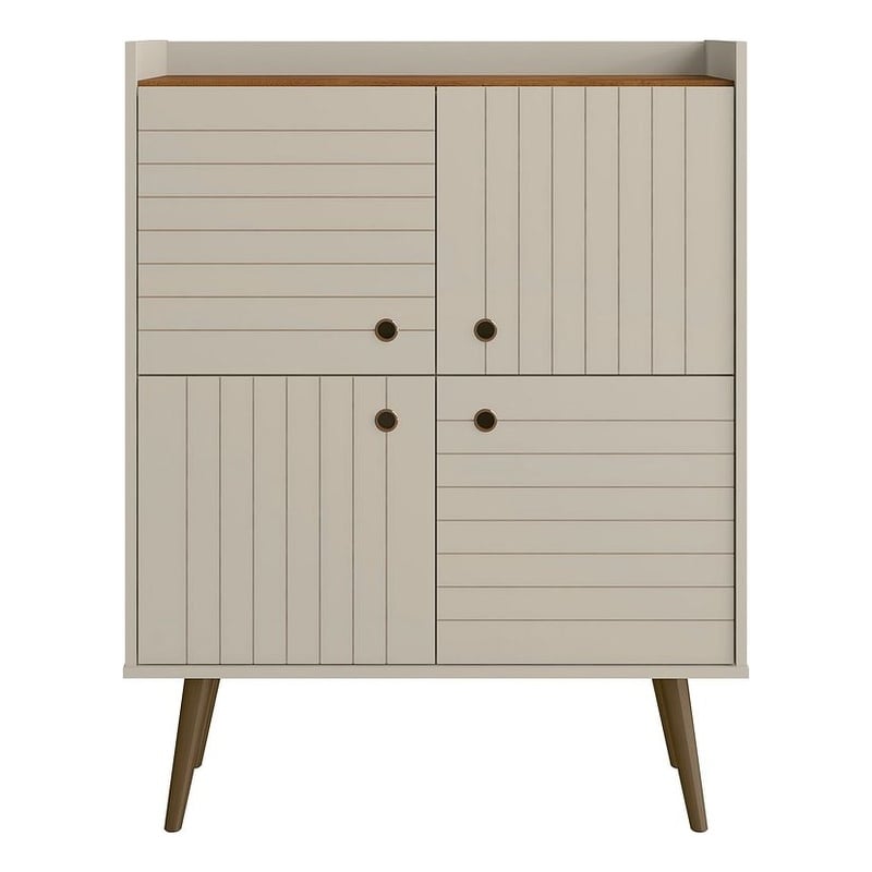 Manhattan Comfort Bogart Engineered Wood Accent Cabinet in Off White