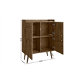 Manhattan Comfort Bogart Engineered Wood Accent Cabinet in Brown