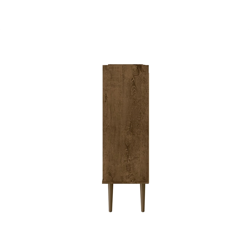Manhattan Comfort Bogart Engineered Wood Accent Cabinet in Brown