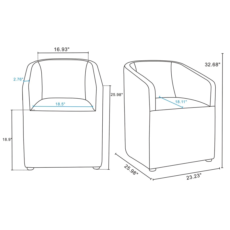 Manhattan Comfort Anna 19.69