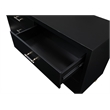 Manhattan Comfort Stanton Solid Engineered Wood Dresser in Black
