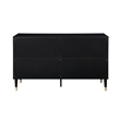 Manhattan Comfort Stanton Solid Engineered Wood Dresser in Black