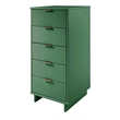 Manhattan Comfort Granville Tall & Narrow Engineered Wood Dresser in Sage Green