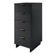 Manhattan Comfort Granville Tall & Narrow Engineered Wood Dresser in Dark Gray