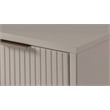 Manhattan Comfort Granville Tall & Narrow Engineered Wood Dresser in Light Gray