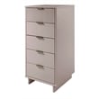Manhattan Comfort Granville Tall & Narrow Engineered Wood Dresser in Light Gray