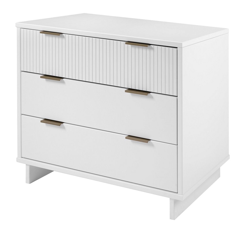 Manhattan Comfort Granville Standard Engineered Wood Dresser in White