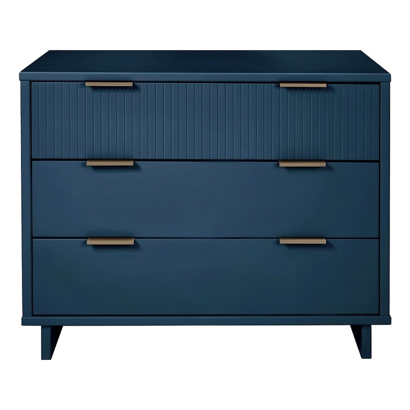 Manhattan Comfort Granville Standard Engineered Wood Dresser in Midnight Blue