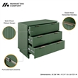 Manhattan Comfort Granville Standard Engineered Wood Dresser in Sage Green