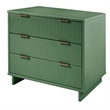 Manhattan Comfort Granville Standard Engineered Wood Dresser in Sage Green