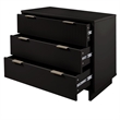 Manhattan Comfort Granville Standard Engineered Wood Dresser in Black