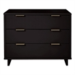 Manhattan Comfort Granville Standard Engineered Wood Dresser in Black