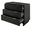 Manhattan Comfort Granville Standard Engineered Wood Dresser in Dark Gray