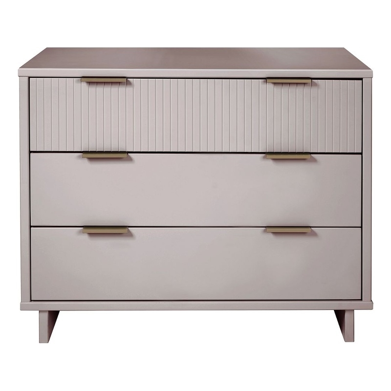 Manhattan Comfort Granville Standard Engineered Wood Dresser in Light Gray