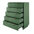 Manhattan Comfort Granville Tall Engineered Wood Dresser in Sage Green