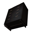 Manhattan Comfort Granville Tall Engineered Wood Dresser in Black