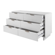 Manhattan Comfort Granville Engineered Wood Double Dresser in White